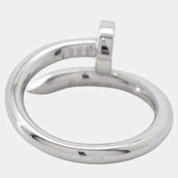 Cartier 18K White Gold Juste Un Clou Ring EU 54  