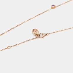Cartier d'Amour Pink Sapphire 18k Rose Gold Necklace