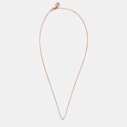 Cartier d'Amour Pink Sapphire 18k Rose Gold Necklace