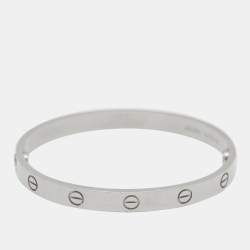 Cartier Love 18k White Gold Bracelet 17