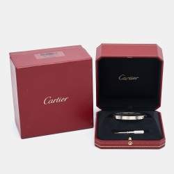 Cartier Love 18k White Gold Bracelet 17
