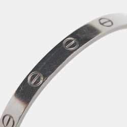 Cartier Love 18k White Gold Bracelet 17