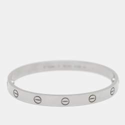 Cartier Love 18k White Gold Bracelet 17