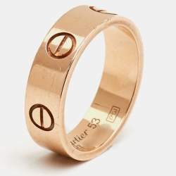 Cartier Love 18k Rose Gold Ring Size 53