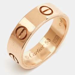 Cartier Love 18k Rose Gold Ring Size 53