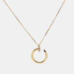 Cartier Juste Un Clou Diamonds 18k Yellow Gold Necklace