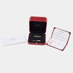 Cartier Love 6 Diamonds 18k Yellow Gold Small Model Bracelet 16