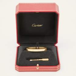 Pre Owned Cartier Love 18k Yellow Gold Bracelet 16