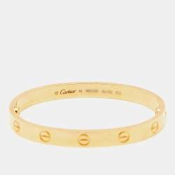 Pre Owned Cartier Love 18k Yellow Gold Bracelet 16
