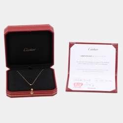 مملوكة مسبقًا Cartier D'Amour Diamond 18K Yellow Gold XS Model Necklace