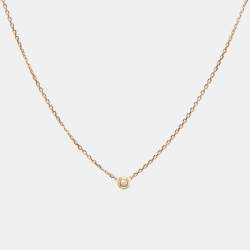 مملوكة مسبقًا Cartier D'Amour Diamond 18K Yellow Gold XS Model Necklace