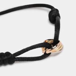 مملوكة مسبقًا Cartier 18k Yellow Gold Rose Gold White Gold Trinity Cord Bracelet