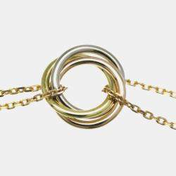 Cartier 18K Pink White Yellow Gold Trinity Pendant Necklace