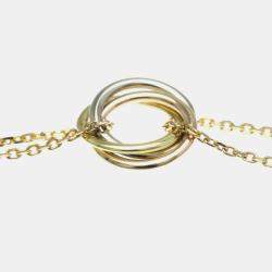 Cartier 18K Pink White Yellow Gold Trinity Pendant Necklace