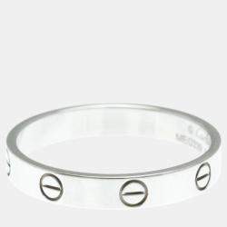 مملوكة مسبقًا Cartier 18K White Gold Love Ring EU 62
