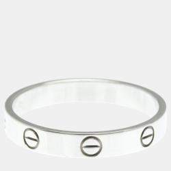 مملوكة مسبقًا Cartier 18K White Gold Love Ring EU 62
