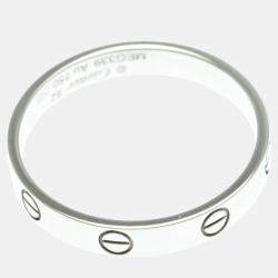مملوكة مسبقًا Cartier 18K White Gold Love Ring EU 62