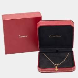 Cartier Love Diamond 18k Rose Gold Necklace