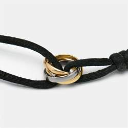 مملوكة مسبقًا Cartier Trinity 18k Three Tone Gold Adjustable Cord Bracelet