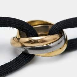 مملوكة مسبقًا Cartier Trinity 18k Three Tone Gold Adjustable Cord Bracelet