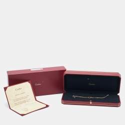 Pre Owned Cartier Love Diamond 18k Yellow Gold Bracelet