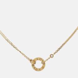 Pre Owned Cartier Love Diamond 18k Yellow Gold Bracelet