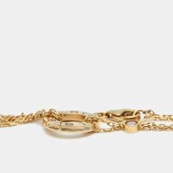Pre Owned Cartier Love Diamond 18k Yellow Gold Bracelet