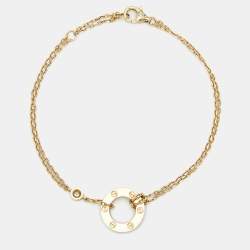 Pre Owned Cartier Love Diamond 18k Yellow Gold Bracelet