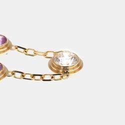 Pre Owned Cartier 18K Rose Gold, Sapphire and Diamond d'Amour Chain Bracelet