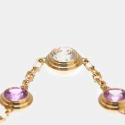 Pre Owned Cartier 18K Rose Gold, Sapphire and Diamond d'Amour Chain Bracelet