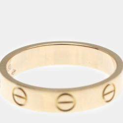 Pre Owned Cartier 18K Rose Gold Love Band Ring EU 50