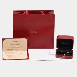 مملوكة مسبقًا Cartier 18K Rose Yellow Gold Juste Un Clou Earrings