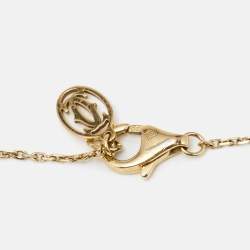 Pre Owned Cartier d'Amour Diamond 18k Yellow Gold Mini Model Bracelet