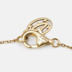 Pre Owned Cartier d'Amour Diamond 18k Yellow Gold Mini Model Bracelet