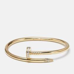 Cartier Juste Un Clou Diamonds 18k Yellow Gold Classic Model Bracelet 16