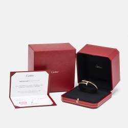 Cartier Juste Un Clou Diamonds 18k Yellow Gold Classic Model Bracelet 16
