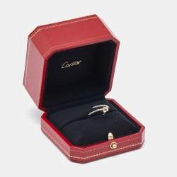 Cartier Juste Un Clou 18k White Gold Small Model Ring Size 54