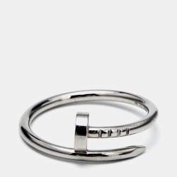 Cartier Juste Un Clou 18k White Gold Small Model Ring Size 54