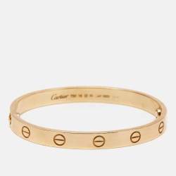 Cartier Love 18k Yellow Gold Classic Model Bracelet 16