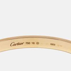 Cartier Love 18k Yellow Gold Classic Model Bracelet 16