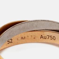 مملوكة مسبقًا Cartier Trinity 18k Three Tone Gold Small Model Ring Size 52