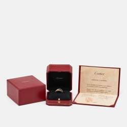 مملوكة مسبقًا Cartier Trinity 18k Three Tone Gold Small Model Ring Size 52