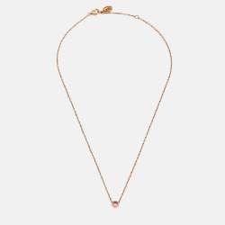 Pre Owned Cartier d'Amour Pink Sapphire 18k Rose Gold Necklace