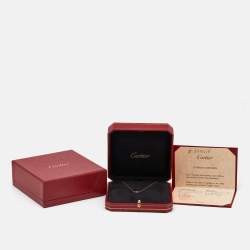 Pre Owned Cartier d'Amour Pink Sapphire 18k Rose Gold Necklace