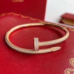 Cartier 18K Rose Gold and Diamond Juste Un Clou Bracelet