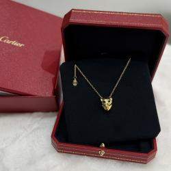 Pre Owned Cartier 18K Yellow Gold Panthere de Cartier Pendant Necklace