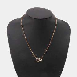Cartier 18K Rose Gold and Diamond Love Pendant Necklace