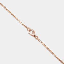 Cartier 18K Rose Gold and Diamond Love Pendant Necklace