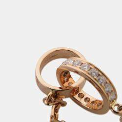Cartier 18K Rose Gold and Diamond Love Pendant Necklace