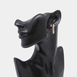 Cartier 18K Rose Gold and Diamond Clash de Cartier Hoop Earrings